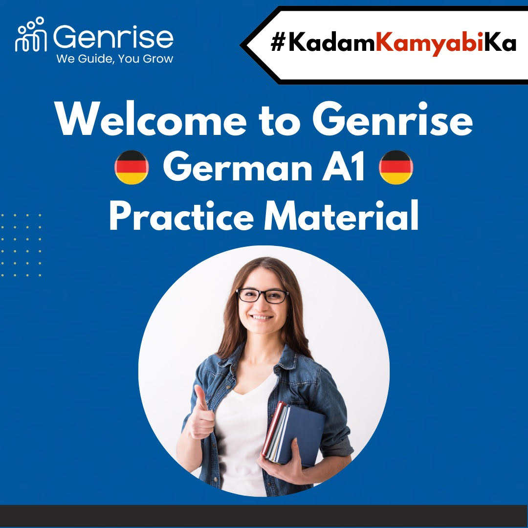 GENRISE GERMAN A1 PRACTICE MATERIAL